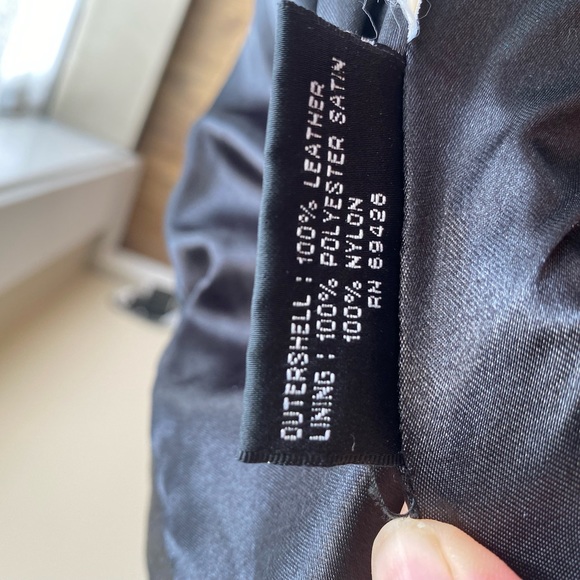 Vintage leather biker jacket - Picture 3 of 4